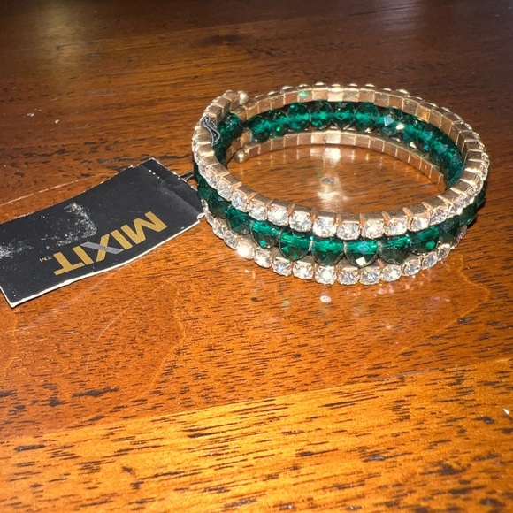 MixIt green and silver white bracelet new with tags - Picture 1 of 13